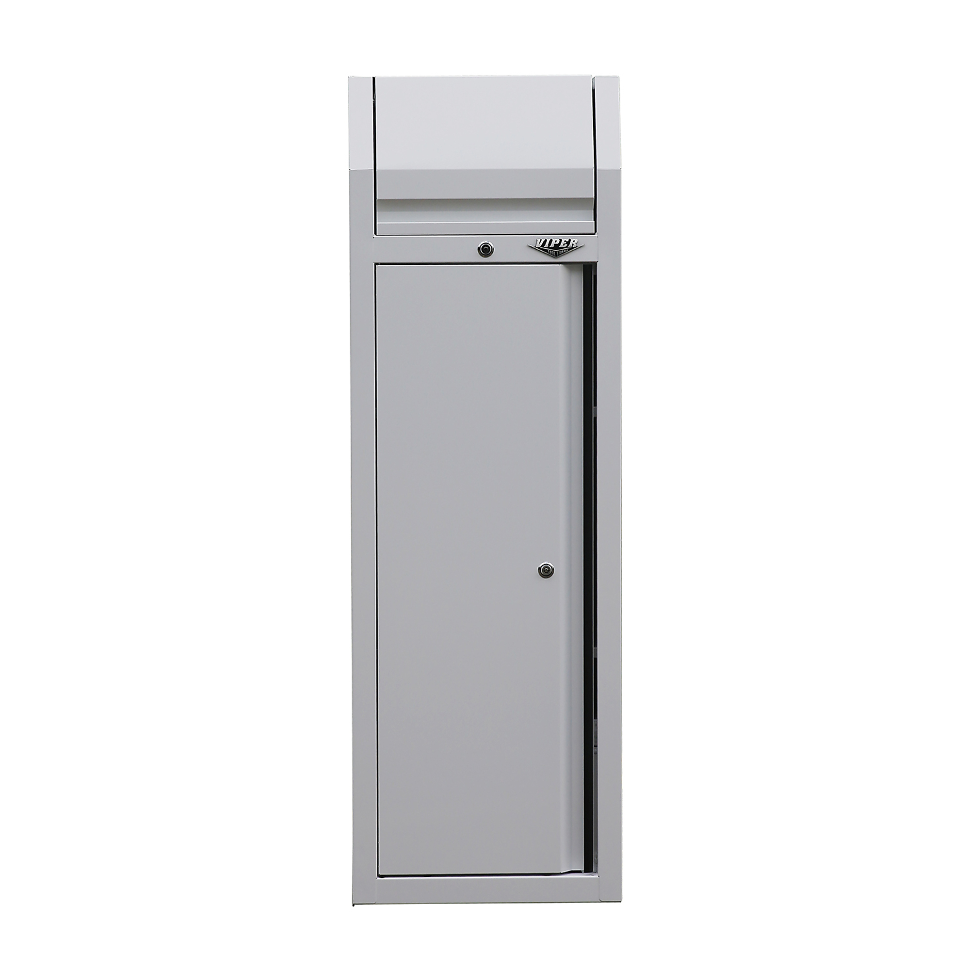 Viper Tool Storage Side Locker - 19.63in. x 25.63in. x 67in., 19-Gauge Steel, 3 Shelves, 3 Drawers, White, Model# V2003SLWH